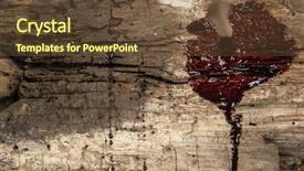  Presentation with nail - Slides featuring abandoned open mine pit near tsar asen village in bulgaria background and a coral colored foreground.