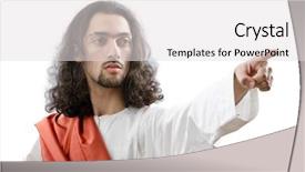  Presentation with jesus christ - Cool new slides with jesus christ personification isolated backdrop and a light gray colored foreground