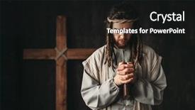  Presentation with jesus praying - Amazing slide set having jesus christ praying with bible backdrop and a black colored foreground