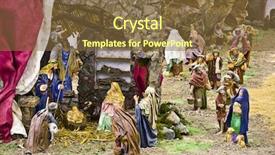  Presentation with virgin mary - Audience pleasing theme consisting of angels shepherds - jesus christ virgin mary backdrop and a tawny brown colored foreground