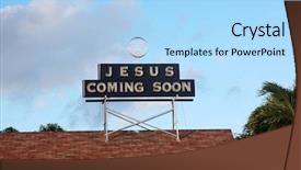  Presentation with coming soon - Theme enhanced with jesus coming soon jesus coming background and a light blue colored foreground