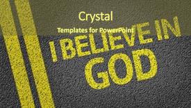  Presentation with believe - Presentation design having jesus door - i believe in god written background and a tawny brown colored foreground