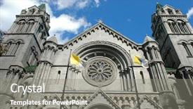  Presentation with mosaic law - Beautiful presentation theme featuring jesus foot - saint louis cathedral contains backdrop and a gray colored foreground