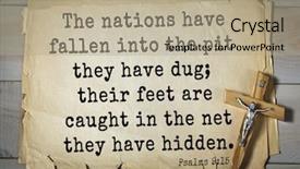  Presentation with bible psalms - Slide deck featuring jesus foot - top-1000 bible verses from psalms background and a coral colored foreground