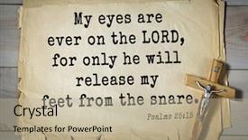  Presentation with bible psalms - Slides having jesus foot - top-1000 bible verses from psalms background and a mint green colored foreground