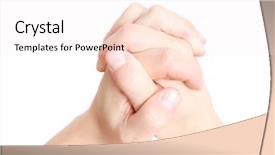  Presentation with jesus praying - Presentation theme with jesus hand - praying background and a sky blue colored foreground