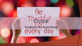  Presentation with jesus love - Beautiful PPT layouts featuring jesus love - be thankful for every day backdrop and a soft green colored foreground