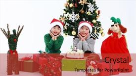  Presentation with happy kids - Presentation featuring jesus loves children - xmas happy smiling lovely kids background and a red colored foreground