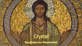  Presentation with mosaic - Amazing PPT layouts having jesus mosaic jerusalem-the church backdrop and a tawny brown colored foreground
