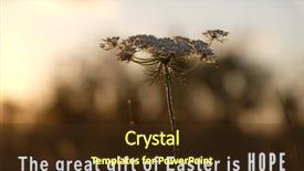  Presentation with jesus risen - Slide set featuring jesus risen - easter quote on landscape background background and a tawny brown colored foreground