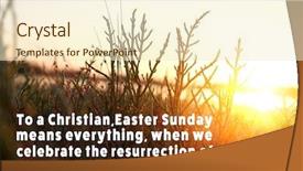  Presentation with jesus easter - PPT layouts having jesus risen - easter quote on landscape background background and a cream colored foreground