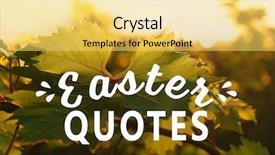  Presentation with jesus easter - Slide deck having jesus risen - text easter quotes on grape background and a yellow colored foreground