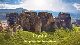  Presentation with dental panoramic x ray - Beautiful presentation featuring godunique - panoramic view on meteora backdrop and a tawny brown colored foreground