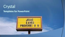  Presentation with proverb - Amazing theme having jesus saves proverb road street backdrop and a ocean colored foreground