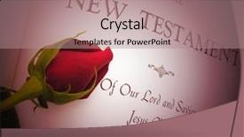  Presentation with thorn - Amazing PPT layouts having book thorn - photo of a rose laying backdrop and a coral colored foreground