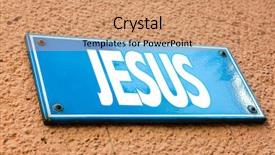  Presentation with birth of jesus christ - Colorful presentation design enhanced with jesus sign in a conceptual backdrop and a coral colored foreground