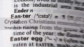  Presentation with jesus easter - PPT theme enhanced with jesus teaching - easter word in the dictionary background and a light gray colored foreground