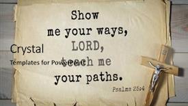  Presentation with teaching - Amazing slide deck having jesus teaching - top-1000 bible verses from psalms backdrop and a soft green colored foreground