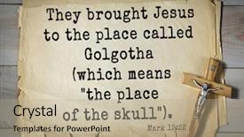  Presentation with bible verses - PPT theme consisting of jesus to the place call background and a mint green colored foreground