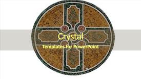  Presentation with croatia zagreb - Amazing presentation theme having jesus tomb - cross headstone on mirogoj cemetery backdrop and a tawny brown colored foreground