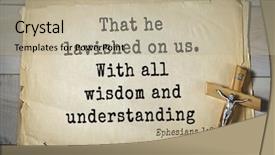  Presentation with top 150 - PPT theme enhanced with jesus us - top- 150 bible verses background and a mint green colored foreground