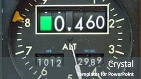  Presentation with aircraft engine - PPT theme enhanced with jet engine - aircraft gauge background and a dark gray colored foreground