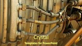  Presentation with jet - Presentation design enhanced with jet engine detail background and a tawny brown colored foreground