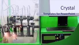  Presentation with fuel - Slide set featuring jet fuel - image of a device background and a sky blue colored foreground