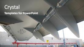  Presentation with aircraft - Presentation theme having jet fuel - wing of c-117 aircraft background and a  colored foreground