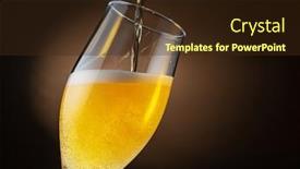  Presentation with beer foam - Amazing presentation having jet-of-beer-is-poured backdrop and a wine colored foreground