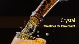  Presentation with beer foam - Amazing slide set having jet-of-beer-out backdrop and a wine colored foreground