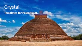  Presentation with anuradhapura - Theme featuring ancient city anuradhapura sri lanka background and a teal colored foreground