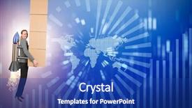  Presentation with boxes - Presentation theme consisting of jetpack and delivering boxes global background and a royal blue colored foreground