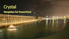  Presentation with tribes of israel - Cool new presentation design with jetty by night tel viv backdrop and a wine colored foreground