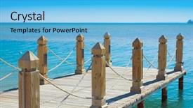  Presentation with heaven - Beautiful presentation featuring jetty into heaven backdrop and a light blue colored foreground