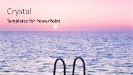  Presentation with heaven - PPT theme enhanced with jetty into sunrise heaven background and a pink colored foreground
