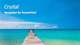  Presentation with path - Amazing presentation theme having jetty to the blue path backdrop and a  colored foreground