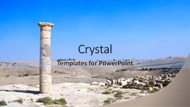  Presentation with reward - Slides enhanced with jew - column and ruins of king background and a light blue colored foreground