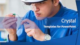  Presentation with workshop - Audience pleasing slide set consisting of jeweler working with luxury jewelry backdrop and a  colored foreground