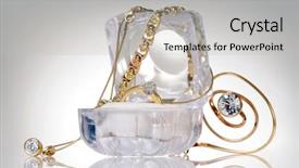  Presentation with jewelry - Theme featuring jewellery box - jewelry background and a light gray colored foreground