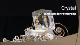  Presentation with accessories - Cool new PPT theme with jewellery box - precious accessories backdrop and a black colored foreground