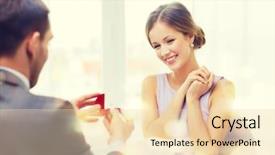  Presentation with restaurant - Amazing PPT layouts having jewellery box - restaurant couple and holiday concept backdrop and a lemonade colored foreground