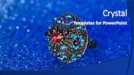  Presentation with white pigeon against the blue - Slides featuring jewellery ring against blue background background and a cobalt blue colored foreground