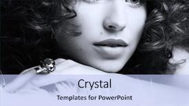  Presentation with old fashion photo album - Presentation theme enhanced with diamond women - jewelry and beauty fashion art background and a light blue colored foreground