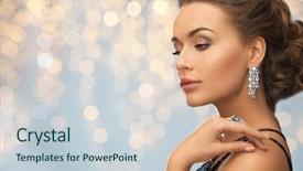  Presentation with jewelry - Slide deck consisting of jewelry and luxury concept - woman background and a lemonade colored foreground