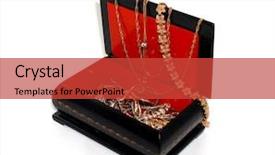  Presentation with jewelry - Presentation enhanced with jewelry box background and a red colored foreground