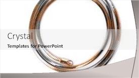  Presentation with jewelry - Presentation theme consisting of jewelry-chain-isolated-on-white background and a light gray colored foreground