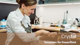  Presentation with jewelry - Amazing presentation theme having jewelry-designer-woman backdrop and a coral colored foreground