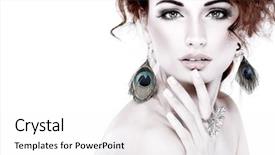  Presentation with mens fashion portrait - PPT theme enhanced with synthesizer closeup background and a light gray colored foreground