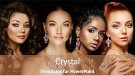  Presentation with luxury gold - Colorful slide set enhanced with jewelry from gold precious backdrop and a coral colored foreground